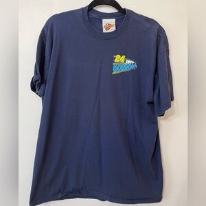 2008 NASCAR Jeff Gordon #24 2 Sided Blue Shirt Winner's Circle Large Cup Series